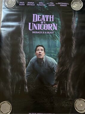 Death Of A Unicorn - original DS movie poster 27x40 Paul Rudd